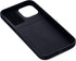 Dockem M2T Wallet Case for iPhone 12 Pro Max: Hidden Metal Plate for Magnetic Mounting with Canvas Style Synthetic Leather, 2 Card Slots (Black/Gr...