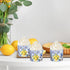100Pcs Blue Tile Lemon Paper Baking Cups Yellow Blue Lemon Cupcake Wrappers Scalloped Edge Cupcake Muffin Cases for Summer Lemon Party Supplies...