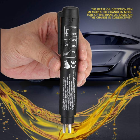 Brake Fluid Tester Pen,Brake Fluid,Car Testing Tool,Brake Fluid Liquid Oil Tester Pen 5 LED Indicator Car Testing Tool for DOT3/4/5...