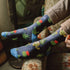 BISOUSOX Men's Dress Socks Funny Fun Colorful Crazy Funky Crew Socks for Men Novelty Happy Cotton Size 9-12...