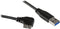 StarTech.com 1m 3 ft Slim Micro USB 3.0 Cable M/M - Right-Angle Micro-USB - USB 3.0 A to Micro B - Angled Micro USB - USB 3.1 Gen 1 5Gbps (USB3AU1...