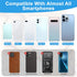 SHANSHUI Credit Card Holder for Cell Phone, 3 Pack Premium Silicone Ultra Slim Phone Wallet Stick on Phone Pocket Fit Almost All Smartphones - Bla...