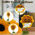 Friendship Gifts for Women Best Friend Keychain for Women Sunflower Crochet Doll Friends Gifts 3 inch Knitted Wool Doll with Positive Card...