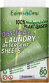 EDEN'S DEW Laundry Detergent Sheets | Biodegradable | Up to 80 Loads- 40 Sheets | Plant Based | Concentrated Liquidless Laundry Soap | No Plastic ...