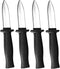 4 Pcs Retractable Knife Prop Fake Dagger Halloween Disappear Blade Trick Fake Knife Plastic Blade for Halloween Fools Day Party Favors...