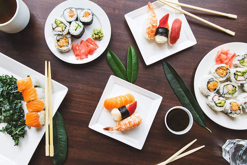 KIMNORI Sushi Nori Seaweed Sheets – 100 Half Cut Size Yaki Roasted Rolls Wraps, Resealable Bag, 100% Natural Laver, Fresh Premium Restaurant Quali...