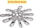 Swivel Lobster Clasps Clips Lanyard Snap Hook and Slide Buckles and Metal D Ring Semi-Circular D Ring for Handbag Bags Cat Dog Collar Buckles Ring...
