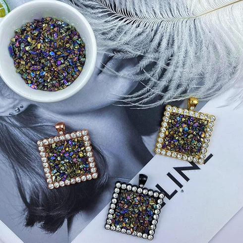 Crushed Glass Irregular Metallic Chips 100g Sprinkles Chunky Glitter for Nail Arts Craft Resin DIY Mobile Phone Case Vase Fillers Jewelry Making H...