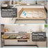 Spice Drawer Organizer, Spice Rack Drawer for Kitchen,4 Tier Clear Acrylic? Expandable From 13" to 26" Spice Rack Tray for Cabinet/Countertop(4 Pc...