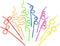 Crazy Straws for Kids - 12 Pk Silly Straws Plastic Reusable Funny Curly Twisty for Party Toddlers Children & Adults...