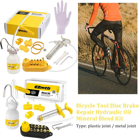 Bleeder Hydraulic Disc Brake Bleed Kit, Bicycle Bleed Oil Kit For MAGURA Series, Universal Bicycle Hydraulic Disc Brake Oil Mineral, for MAGURA, T...