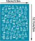 OLYCRAFT 4x5 Inch Clay Stencils Gnome Pattern Silk Screen for Polymer Clay Dwarf Silk Screen Stencils Mesh Transfer Stencils Gnome Mesh Stencil fo...