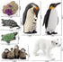Sea Animal Toys Playset 8Pcs Arctic Animal Figurines Polar Bear Penguin Turtle Figures Model Cake Toppers Early Learning Gifts for Kids...