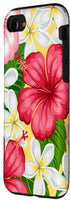iPhone SE (2020) / 7 / 8 Hawaiian Tropical Phone Case Yellow Red Hibiscus Plumeria Case...