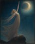 Posterizer 1 pcs-ethereal dreamy woman reaching for the moon-Fantasy & Fiction Art-Gift for Men Women Teens-Living Room Bedroom Decor- unframed wa...