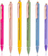 Mr. Pen- Retractable Gel Pens, 6 Pack, Black Ink Gel Pens, Vibrant Barrels, Fast Dry, Gel Pens Fine Point 0.5mm, Retractable Pens, Cute Pens, Gel ...