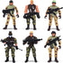AMOR PRESENT 6PCS Army Men Soldiers, Special Force Action Figure with Weapons Military Soldier Playset Army Toy Set...