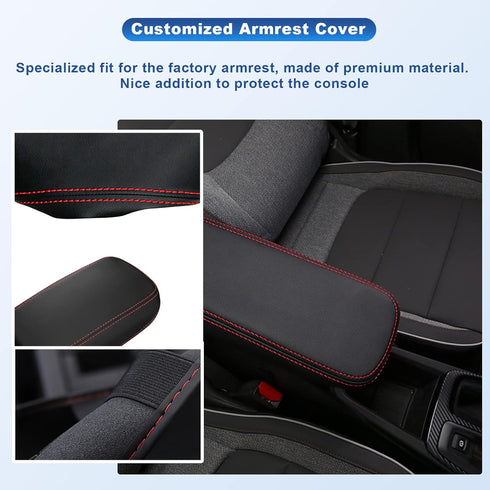 CDEFG Center Console Cover for 2021-2024 2025 Chevy Trailblazer Armrest Cover Console Pad Car Interior Accessories Arm Rest Protective Cover Scrat...