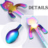 6 PCS Cat Spoon Coffee Tea spoon Set, ESRISE Stainless Steel Hanging Cup Teaspoons Demitasse Mini Long Cute Kitten Stirring Spoon for Dessert Drin...