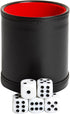 Hathaway Modifier Dice Cup with 5 Dice, Black, 16mm...