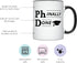YouNique Designs Phinally Done 11 Ounces PhD Graduation Mug, Funny PhD Mug, Doctorate Graduation (Black Handle)...