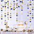 52Ft Valentines Day Party Decorations Navy Blue Gold Love Heart Garland Royal Blue Gold Hanging Streamer Banner for Anniversary Mothers Day Bachel...
