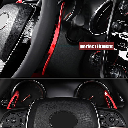 CKE Compatible with Toyota Camry 2025 2024 2023 2022 2021 2020 2019 2018 for Corolla RAV4 Crown Avalon Accessories Sporty Car Paddle Shifter Exten...