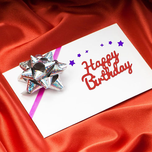 30 pcs Holiday Blessings Die Cuts, lyfLux Die Cuts for Card Making, Holiday Blessings, Good Luck, Words of Thanks, Make a Wish, Words of Welcome, ...