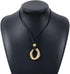 Boho Chunky Pedent Necklace for Women Dainty 14K Gold Plated Choker Summer Beach Faux Leather Choker for Women Men...