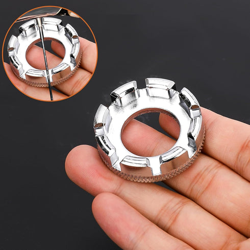 Spoke Wrench Bike Spoke Adjustment Wrench Tool 6 in 1 Bike Wheel Spoke Tool for Bike Repair Truing and Repairing Cycling Wheels...