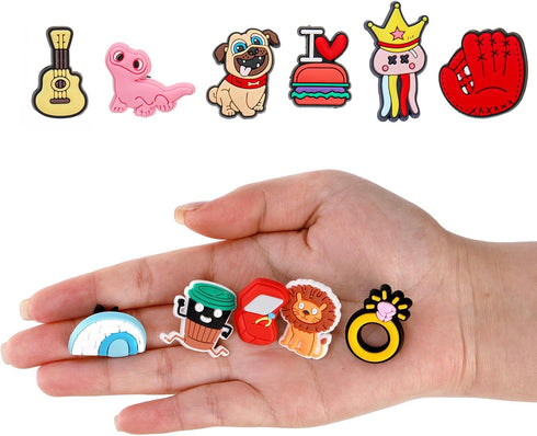 Nicunom 100 Pcs Pencil Topper Decoration, Cute Pencil Toppers Lovely Different Cartoon Pencil Clip Decoration for Students Gifts Classroom Reward ...