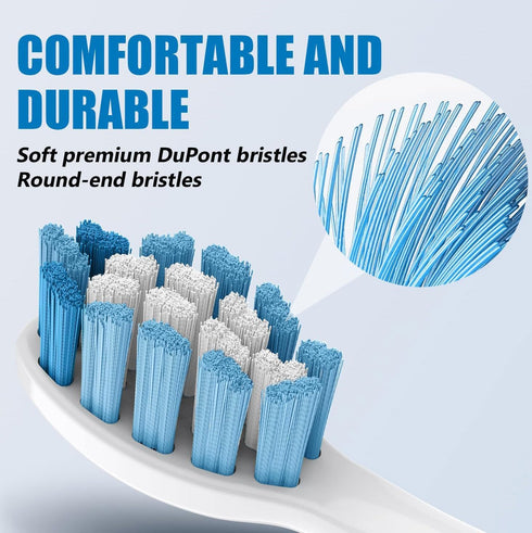 5-Star Compatible with C1 Sonicare Replacement Heads. Electric Toothbrush Heads Compatible with Sonicare Electric Toothbrush. 4 Pack, Blue...