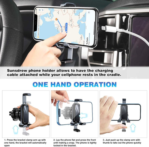 Car Phone Holder for 2016-2021 Honda Civic Accessories 10th Gen. Air Vent Cell Phone Mount Handsfree Thick Case Friendly Car Mount for 4-7 Inch Ph...