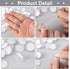 60 Pack Self-Adhesive Ceiling Hooks for Hanging,Damage-Free No-Drill Ceiling Discs, Removable Transparent Wall Hanger for Festival Wedding Birthda...