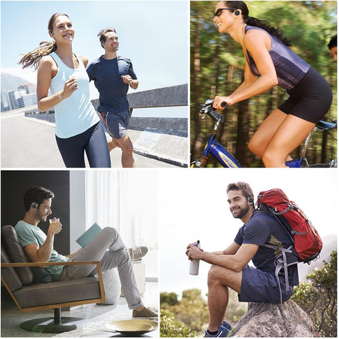 Behind The Head Headphones, itayak Bluetooth 5.0 Neckband Around Head Headphones Lightweight Small Foldable Wireless Sports Sweatproof Headset wit...