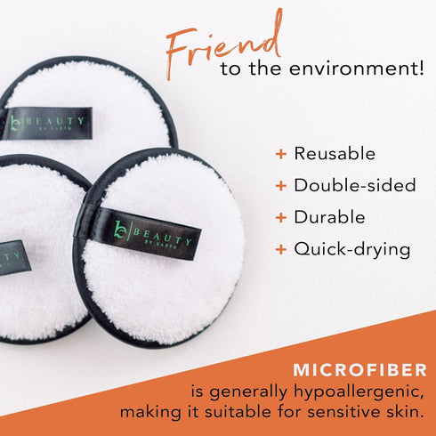 Face Makeup Remover Pads -5 Reusable Makeup Remover Pads, Makeup Remover Cloth, Makeup Eraser Cloth, Make Up Removers Cleansing Pads Face Pads, Ma...