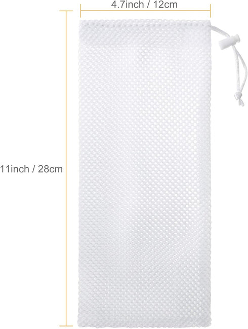 Weewooday Finch Sock Feeder Thistle Socks Bird Feeder Instant Seed Sack Feeder 4.7 x 11 Inch(White, 6 Pieces)...