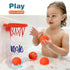 Bath Toys - Bathtub Basketball Hoop for Toddlers and Kids - Bathtub and Shower Toys with 4 Soft Balls, Mold Free and Strong Suction Cup, Fun Bath ...