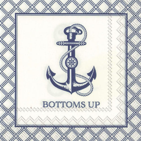 Boston International IHR Roseanne Beck Cocktail Beverage Paper Napkins, 5 x 5-Inches, Bottoms Up, 20 Count (Pack of 1)...