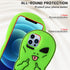 JoySolar Green Ailien Case for iPhone 12 Pro Max 6.7" Cute Silicone 3D Cartoon Character Phone Cover for Kids Girls Cool Fun Kawaii Soft Funny Uni...