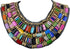 Alilang Black Tribal Large U Shaped Draped Multicolour Rainbow Beads Statement Necklace...