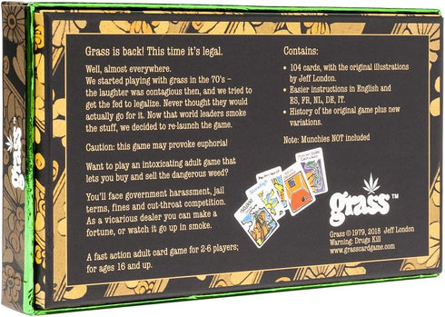 TDC Games Grass Card Game, Novelty Card Game for Adults, Fast Paced Card Game for 2-6 Players, Hilariously Fun Game to Play with Friends, Card Gam...