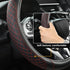 West Llama Customized Auto Car Steering Wheel Cover for Toyota Tacoma,4Runner,Tundra,Sequoia,15.5-16 inch(Diamond Quilted-Black+Red-Large Size)...