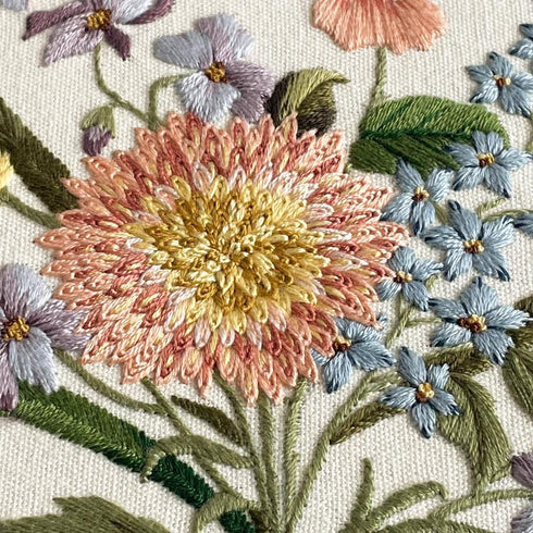 Myfelicity Embroidery kit for adults and beginners, includes 3 floral pattern fabrics, 3 embroidery hoops, embroidery floss and other tools....