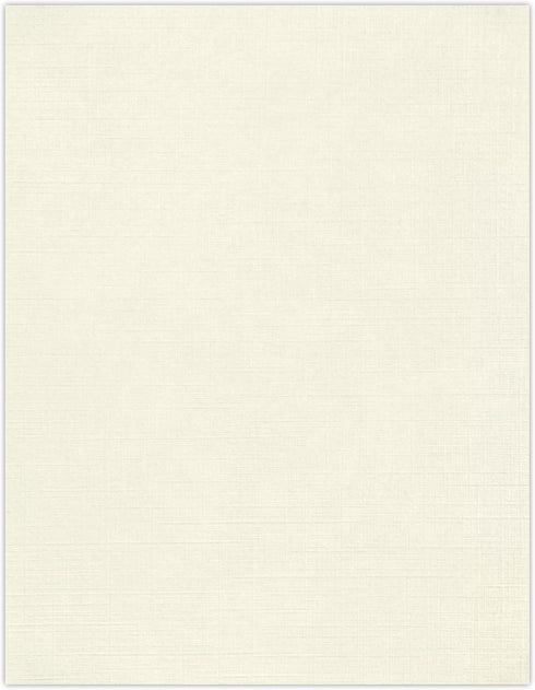 LUXPaper 8.5" x 11" Paper | Letter Size | Natural Linen | 80lb. Text | 50 Qty...