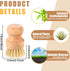 Bamboo Dish Scrub Brushes Wooden Cleaning Scrubbers Set Kitchen Dish Brush Wood Dish Scrubber Dishwashing Brush with Natural Sisal Bristles for Ho...