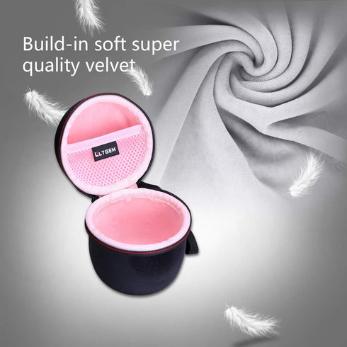 LTGEM Hard Case for Ultimate Ears WONDERBOOM 3/2/1 Portable Waterproof Bluetooth Speaker - Travel Protective Carrying Storage Bag(Black+Pink)...