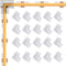 20pcs COB LED Light Strip Connectors 8mm 2Pin,Strip to Strip L-Shaped/Corner Connector LED Tape Light Connectors, Transparent Solderless Gapless N...