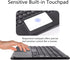 Wireless Bluetooth Keyboard with Touchpad 10inch Portable Rechargeable Slim Keyboard for iPad Pro/iPad Air/iPad 9.7/iPad 10.2/iPad Mini and Other ...