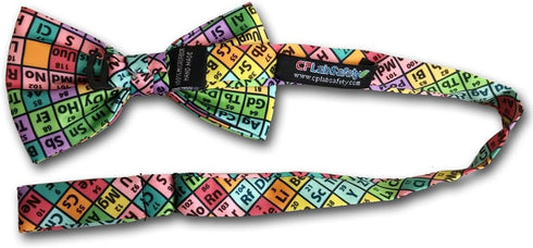 Periodic Table of Elements Chemistry Bow Tie, Rainbow, Microfiber...